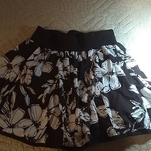 Brown and white flower skirt